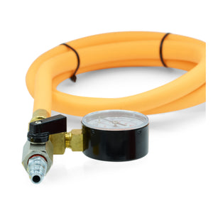 Compressed Air Water Blow Out Tool with Gauge Male and Female Connector winterize RV blowout plug 